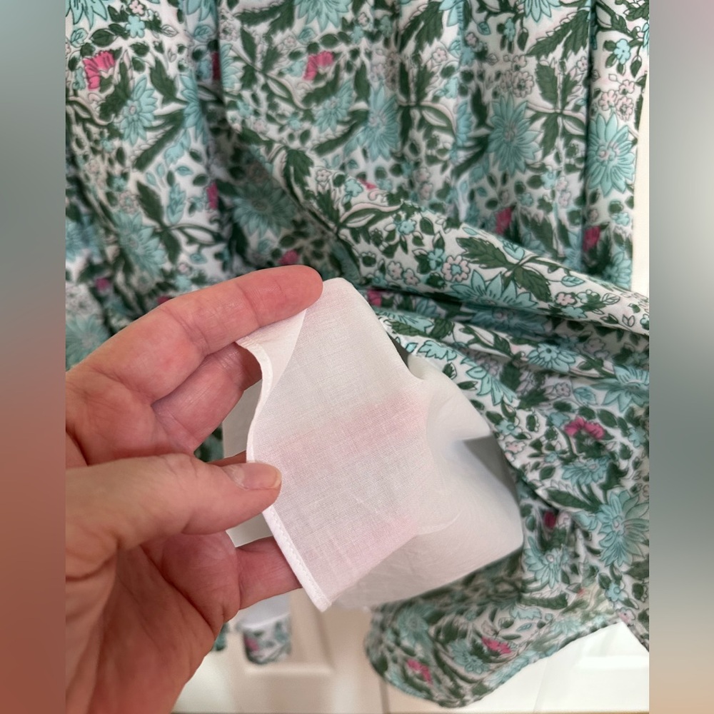 Talbots Green Floral Poplin Midi Dress - Picture 7 of 10